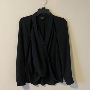 Trouvé draped blouse with cutouts